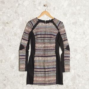 Farm Rio Elegant Multicolor Textile Patterned Dress